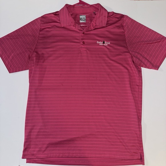 Callaway Other - Men's XL Callaway Opti-Dri Striped Golf Polo Cedar Crest Golf Club Tennessee